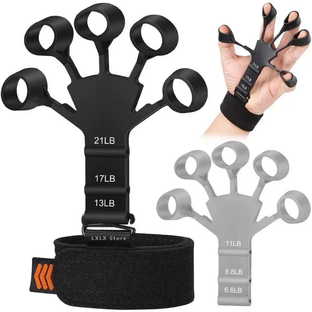 Hand Grip Strengthener Physical Tools Guitar Finger Trainer Training and Exercise Gym 6Th Level Resistance Gripster Expander